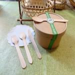 Diameter Of 14 Cm Disposable Takeaway Box Kraft Paper Food Container Set With