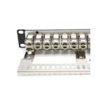 RoHS Certified Black Metal RJ45 Ethernet Patch Panel for Rack Mountable