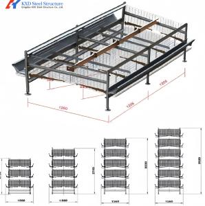 China Animal Feeding Chicken Layer Cages 8 Tiers 9 Tiers H Type Layer Hen Cage wholesale