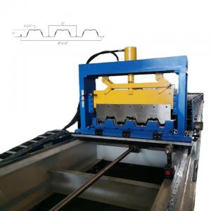 China 36 Inches Coverage 3 Inches Composite Deck Floor Roll Forming Machine With Thickness Gauge 16-Gauge 22 on sale
