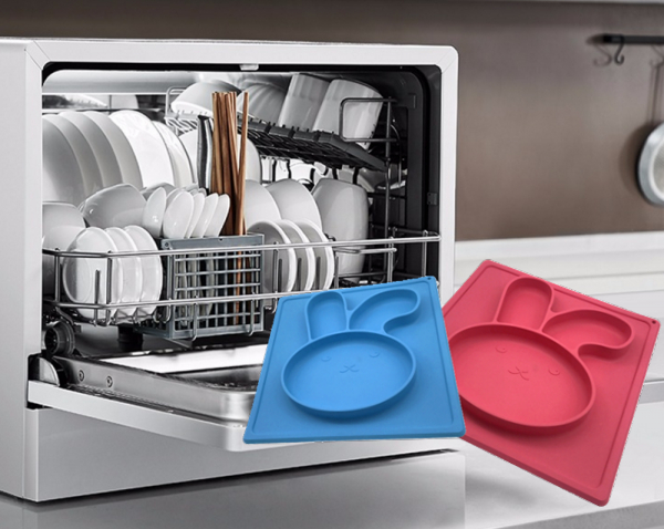 High Quality Cute Rabbit Shape Silicone Baby Placemat Non Slip Silicone Plate Mat Placemats