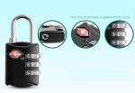 Zinc Alloy TSA 3-digital travel lock& black Tsa Luggage Lock& 59g Tsa Bag Number