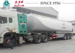 48000 Liters 3 Axle Fuel Tanker Semi Trailer For Gas Station