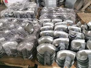 China Ventilation System Deep Drawn Parts 150mm 90 Degree Elbow wholesale