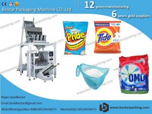 China Bestar stainless steel scale washing powder weighing and packaging machine, automatic powder packing machine on sale