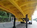 Steel 4 Axle 50ft Flatbed Container Semi Trailer SHACMAN CIMC