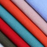Solid Color 167gsm-185gsm Ramie Linen Fabric Plain Woven Material