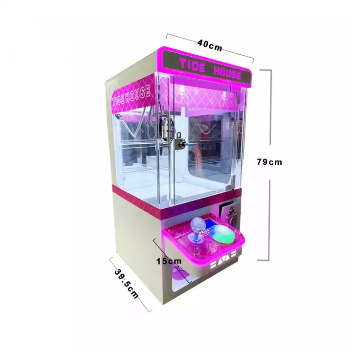Game Center Mini Claw Machine with Metal Acrylic Plastic Material Sale