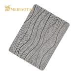 Wall Decorative Stainless Steel Sheet 304 Wood Embossed Finished