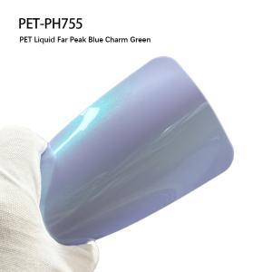 China PET-PH755 PET Liquid Far Peak Blue Charm Green 7.5mil Vehicle Protection Wrap wholesale
