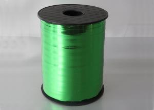 China Cake box 3 / 8&quot; Width 250y Length , Green Metallic christmas Curling ribbon wholesale