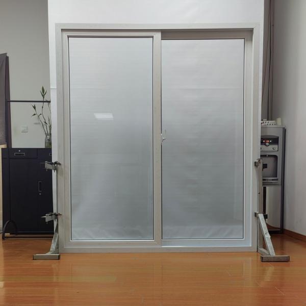 Offices Homes PVC Sliding Glass Doors Sound Insulation Restaurants White Sliding