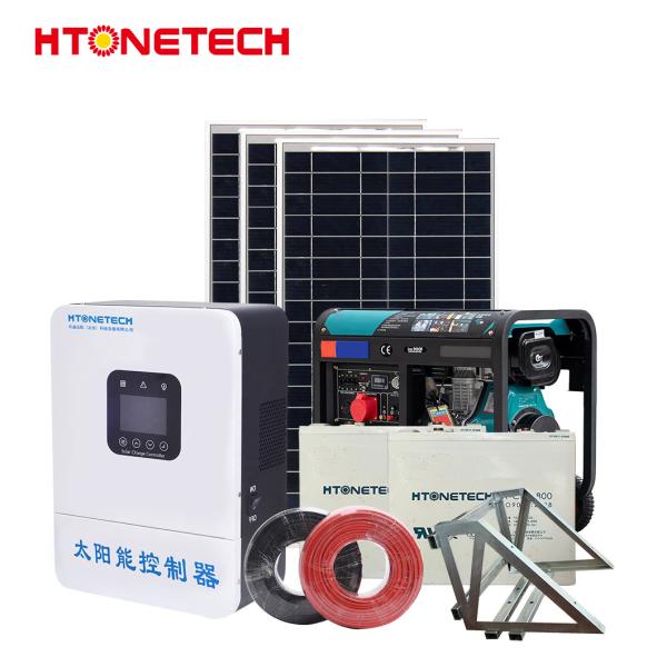 Mono B Grade Grid Connected Solar System With Horizontal Axis Wind Turbine Generator