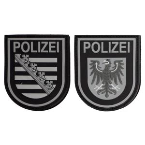 China 120D Woven Polyester Police Embroidered Patch For Jackets Vests wholesale
