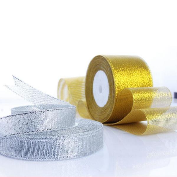New Design packaging ribbon for cake box metallic glitter ribbon