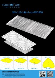 China Waterproof 144 PCS 3030 LED Lens for High-Performance Street Lighting and Parking Lot Lighting wholesale
