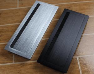 China Brushed Silver Aluminum Table Top Management Box For Office Furniture wholesale