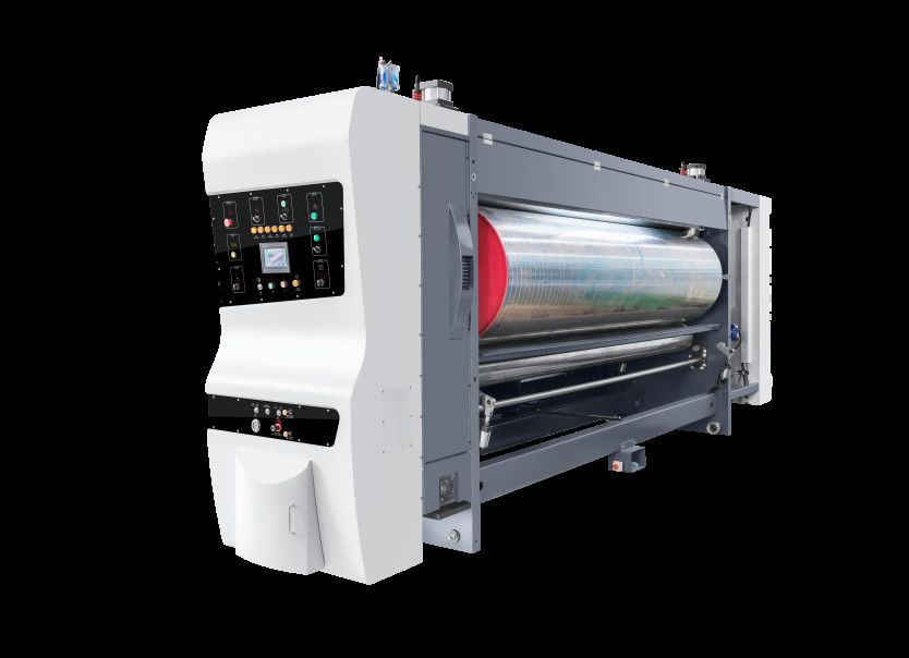 Automatic High Speed Steel Flexo Printing Cardboard Box Die Cutting Machine For 1.5-12mm Cardboard.