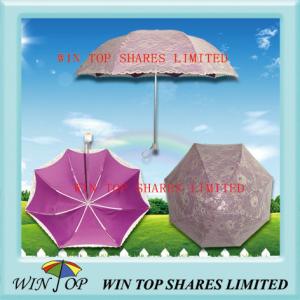 China Korea Style Ladies Crystal Handle Rain Shade Umbrella wholesale
