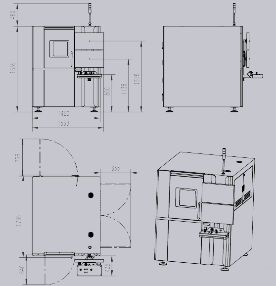 High specifications electronic boards 2D 2.5D X-ray machine Unicomp AX9100MAX with 360 degrees rotation table