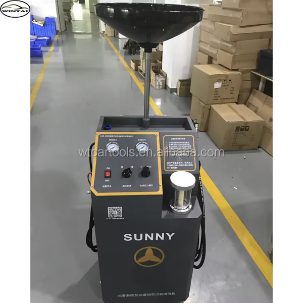 Lubricating Oil System 75Kg Engine Flushing Machine ASE-008E With 2 .5m Pipe