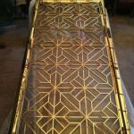 Metal Panel Screen Design Decorative Gold Room Divider