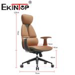 Office Furniture Leader PU Manager Chair Swivel Ergonomic Office Chair Leather