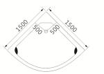 Luxury Sector Jacuzzi Corner Bathtub , 2 Person Whirlpool Bathtub For Small