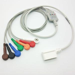 China GE Marqutte Rozinn Holter ECG Cable For GE SEER MC Holter Recorder 7 Lead Trunk Cable wholesale