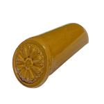 Chinese Glazed Roof Tile Elegant Yellow Glaze Long Lasting For Ancient Imperial