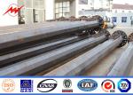 50m painting high mast pole sports center lighting with lifting system
