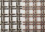 Antique Copper Decorative Woven Lock Crimp Wire Mesh Grilles For Cabinet Doors