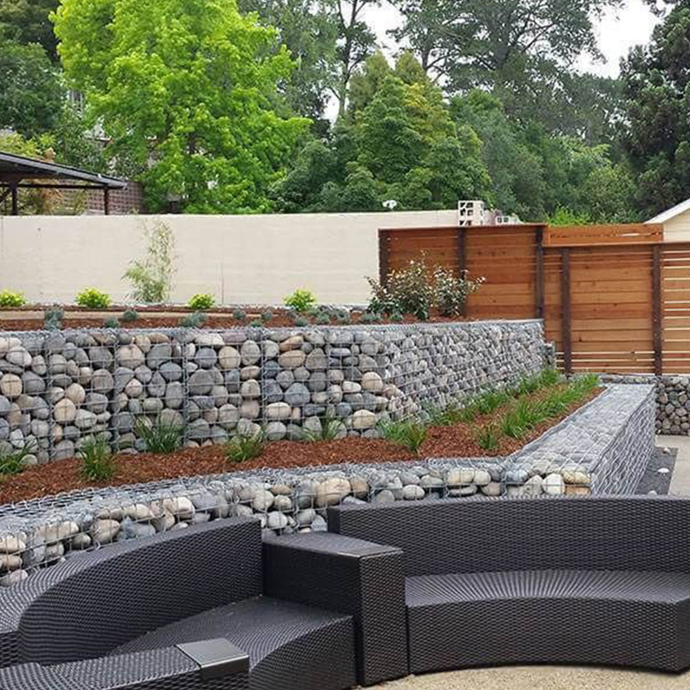 Welded Gabion Basket For Slope Garden Erosion Control Heavy Duty Rustproof Steel Mesh