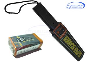 China 356g Portable Metal Detector Wand 9V Fold Battery LED / Audio Alarm For Body Search wholesale