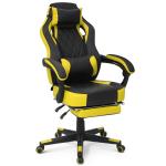 360 Degree Swivel Racing Style Gaming Chair with PU Leather Detachable Lumbar