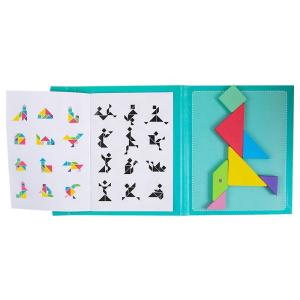 China Jigsaw Puzzle Baby Developmental Toys Wooden Tangram Magnetic Puzzle Toys wholesale
