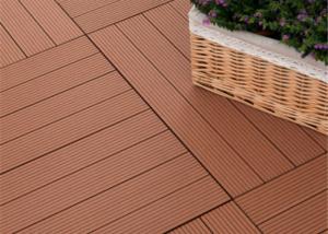 China Moisture - Proof Wood Plastic Composite Decking with Wood Grain Surface wholesale