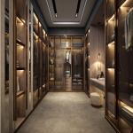 Home Furniture Essential 2024 Glass Door Wardrobe for Bedroom and Cloakroom