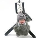 Cute Baby Lint doll Key Chain 10cm 15cm Size for Clothes Bag