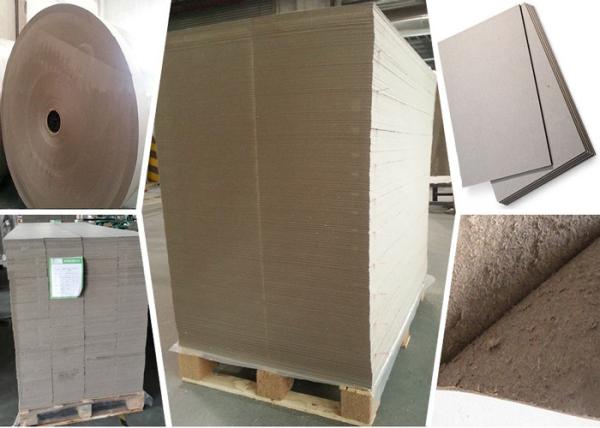 SGS Certified Gray Paperboard Straw Board Paper Uncoated Recycled Folding