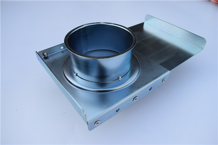 Manual Blasting Valve Duct Zone Dampers Galvanized Sheet Dust Removal System