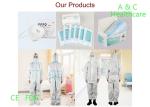 Anti Blood Isolation Disposable Protective Gowns With Thumbhole Long Sleeve