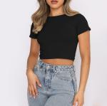 Customized Slim Fit Trendy Short Sleeve T Shirts for Teen Girls and Women High