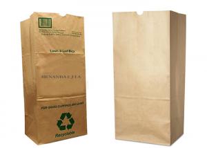 China Garbage Brown Waxed Kraft Paper Bags 100% Biodegradable Disposable Compostable wholesale
