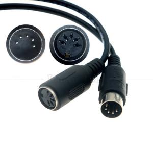 China 1M 2M 3M 5M Male to Female MIDI 5 PIN DIN Extension Cable wholesale