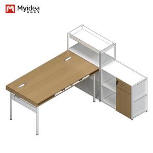 China Commercial Furniture White Side Counter Desk with Customizable Options wholesale