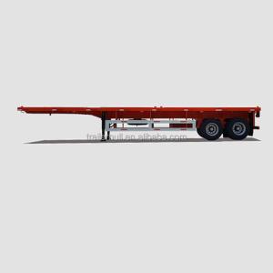 China Cargo Transportation 40ft 2 Axles Versatile Flatbed Semi-Trailer Max Payload 000 kgs wholesale