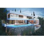 Sliding Door Prefab Steel Frame Structure House Kits Villa with Aluminum Alloy