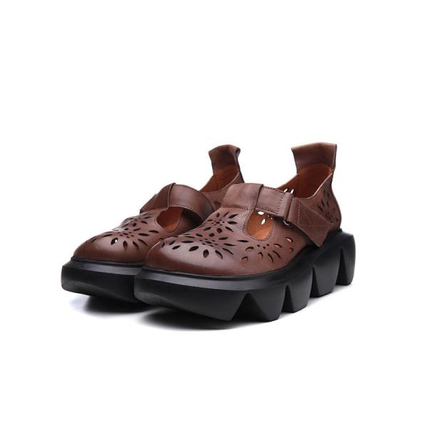 S507 Manufacturer 2020 Retro Thick-Soled Women'S Sandals New Leather PU Foam