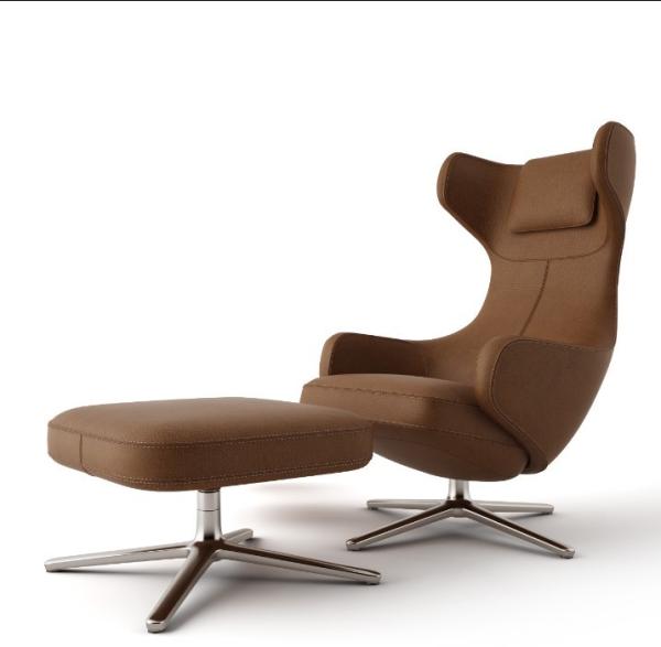 Designer Living Room leisure chair Classic Home Grand Repos Lounge Chair